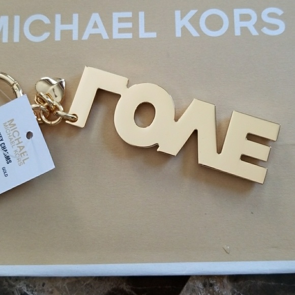 Michael Kors LOVE Key Charm Chain Gold tone - Picture 4 of 4